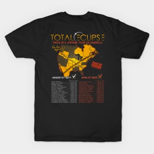 Total Solar Eclipse 2024 Twice In A Lifetime 2017 T-Shirt